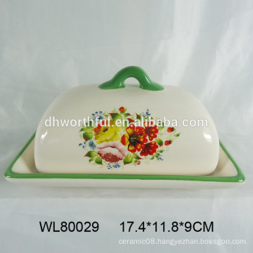 Promotional ceramic bread plate